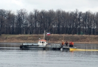 На Волге затонул буксир