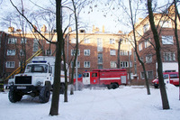 Пожар на проспекте Ленина в Ярославле: жильцов эвакуировали